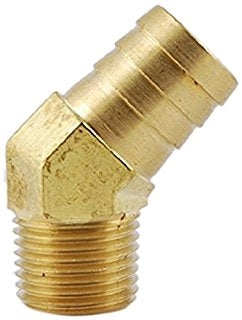 B-139-06-06 | ข้อต่อท่อทองเหลือง 3/8" x 3/8" เกลียวนอก NPTF 45Â° ข้องอ (092564)