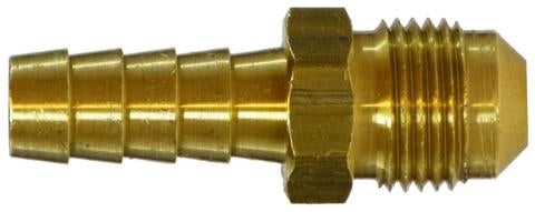 B-142-04-04 | ข้อต่อทองเหลือง 1/4" x 1/4" เกลียวนอก SAE 45Â° Flare (092569)