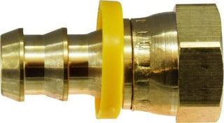 B-143-03-04 | ข้อต่อท่อทองเหลือง 3/16" x 1/4" ตัวเมีย SAE 45Â° JIC ที่นั่งคู่แบบหมุนได้ (092575)