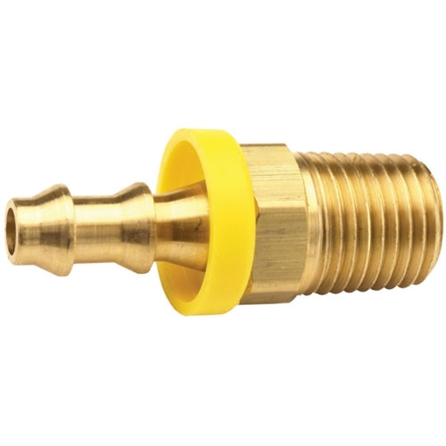 B-272-04-04C | ข้อต่อทองเหลือง 1/4" x 1/4" เกลียวนอก NPTF (092699)