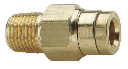 B-31168-06-04 | Brass 3/8" Push-In x 1/4" Male NPTF (092845)