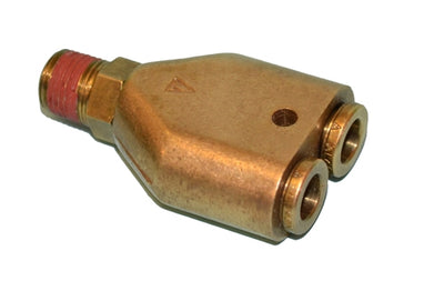 B-31188-025-02 | ทองเหลือง 5/32" Push-In x 1/8" ขั้วต่อ NPTF Y ตัวผู้ (092934)