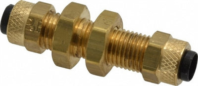 B-31274-04-04 | ကြေးဝါ 1/4" Poly-Tube Flareless Tube Bulkhead Union (092997)