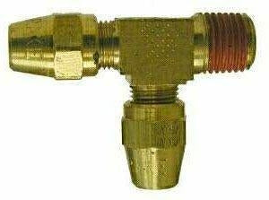 B-31372-06-04-04 | ทองเหลือง 3/8" แอร์เบรก x 1/4" แอร์เบรก x 1/4" ตัวผู้ NPTF สาขาที (092455)