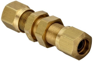 B-31474-12-12 | Brass 3/4" Air Brake x 3/4" Air Brake Bulkhead Union (092353)