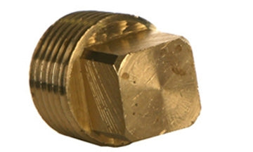 B-3151-08 - စတုရန်းခေါင်းပိုက်ပလပ်၊ 1/2" NPTF ကြေးဝါဆက်စပ်ပစ္စည်းများ (082361)