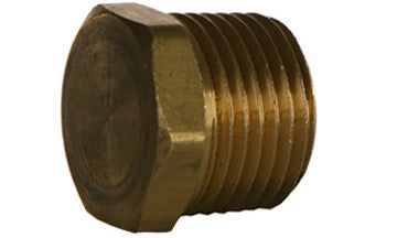B-3152-08 - Hex Head Pipe Plug, 1/2" NPTF Brass Fittings (082367)