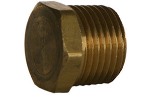 B-3152-12 - Hex Head Pipe Plug, 3/4" NPTF Brass Fittings (082368)