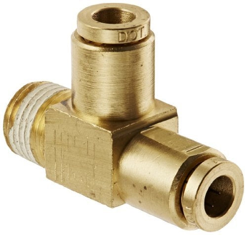 B-31871-04-02-04 | ทองเหลือง 1/4" เบรกอากาศแบบกด x 1/8" ตัวผู้ NPTF Run Tee (093058)