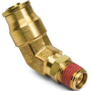 B-31880-10-08 | Brass 5/8" Push-In Air Brake x 1/2" Male NPTF 45Â° Elbow (093092)