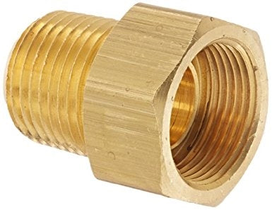 B-3202-08-06 | ทองเหลือง 1/2" แฟลร์คว่ำ x 3/8" ตัวผู้ NPTF (092638)