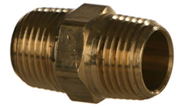 B-3325-02-02 - 1/8" NPTF Pipe Male x 1/8" NPTF Pipe Male Brass Fittings (082420)