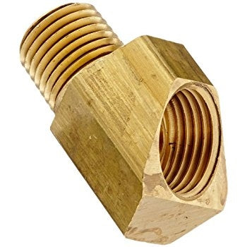 B-3352-06-04 | ทองเหลือง 3/8" บานกลับหัว x 1/4" เกลียวนอก NPTF 45° ข้องอ (092661)