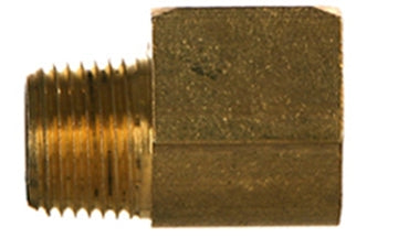 B-3400-06-04 - 3/8" ท่อ NPTF ตัวผู้ x 1/4" ท่อ NPTF ตัวเมีย 90° ข้อต่อทองเหลือง (082453)