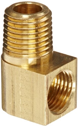 B-3402-02-02 | ทองเหลือง 1/8" แฟลร์แบบกลับหัว x 1/8" ตัวผู้ NPTF ข้อศอก 90° (092664)