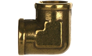 B-3500-24-24 - 1-1/2" NPTF Pipe Female x 1-1/2" NPTF Pipe Female 90Â° Brass Fittings (082464)