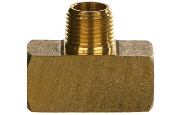 B-3600-02-02-02 - 1/8 "ท่อ NPTF ตัวเมีย x 1/8" ท่อ NPTF ชายสาขา Tee ฟิตติ้งทองเหลือง (082465)