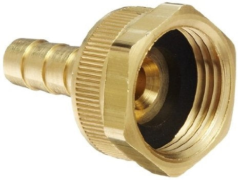 B-574-10-12 | ข้อต่อสายยางทองเหลือง 5/8" x 3/4" สายยางสวน NH แบบหมุนตัวเมีย (092797)