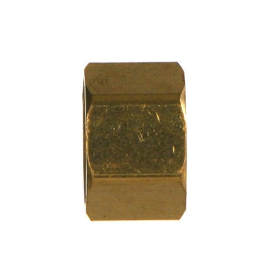 B-61-02 - 1/8" Compression Tube Nut Brass Brass Fittings (082498)