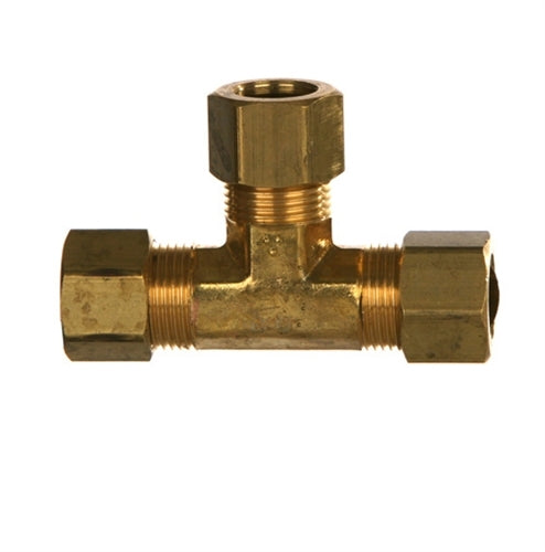 B-64-03-03-03 - 3/16" Compression Tube Union Tee Brass Fittings (082532)
