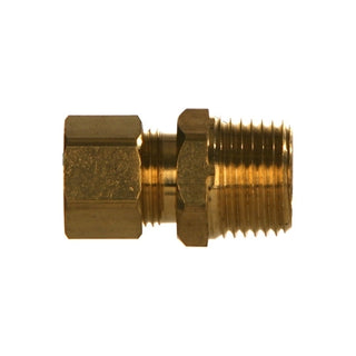 B-68-04-08 - 1/4" Compression Tube x 1/2" NPTF Pipe Male Brass Fittings (082567)
