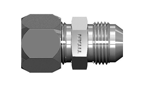 C2402-SS-12-12 | 3/4" JIC Male x 3/4" Flareless - SS (096180)