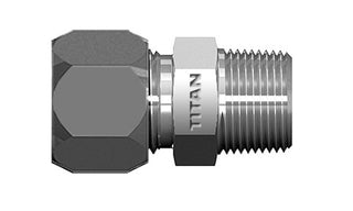 C2404-SS-12-08 | 3/4" Flareless x 1/2" NPTF Male - SS (096218)