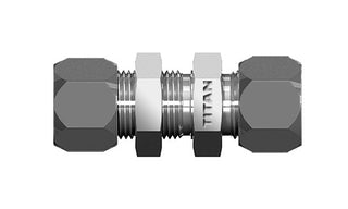 C2700-SS-04-04 | 1/4" Flareless x 1/4" Flareless Bulkhead - SS (096317)