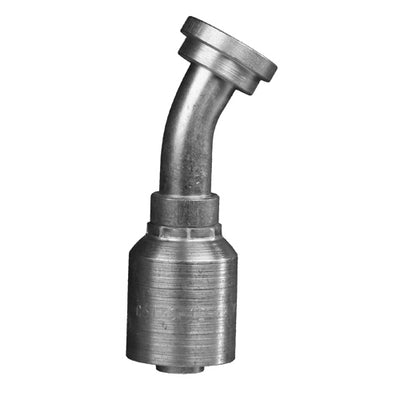 C6130-12-12W - 3/4" Hose x 3/4" Code 61 Flange 30Â° crimp fitting (083785)