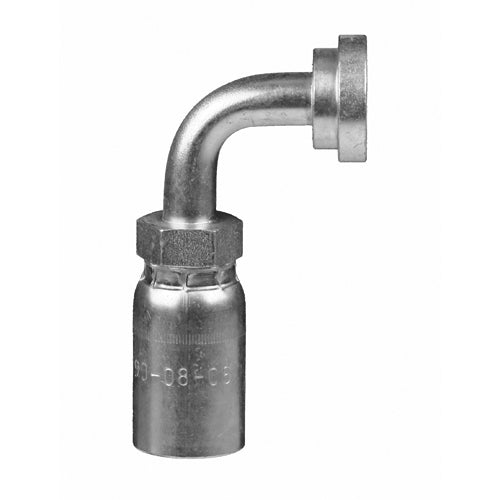 C6190-12-20 - สายยาง 3/4" x 1-1/4" Code 61 หน้าแปลน ข้อต่อย้ำ 90° (082949)