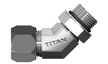 C6802-SS-06-06 | 3/8" ไร้ตำหนิ x #6 SAE/ORB 45องศา - SS (096361)