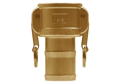 CAM-BR-C-48 | 3" Cam & Groove Female Coupler to Hose Shank (Brass) (093603)
