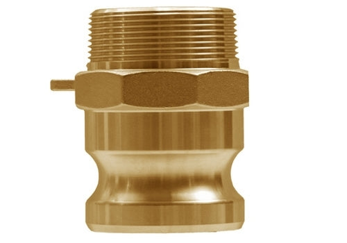 CAM-BR-F-20 | 1 1/4" อะแดปเตอร์ตัวผู้ Cam &amp; Groove ตัวผู้ NPT (ทองเหลือง) (093647)