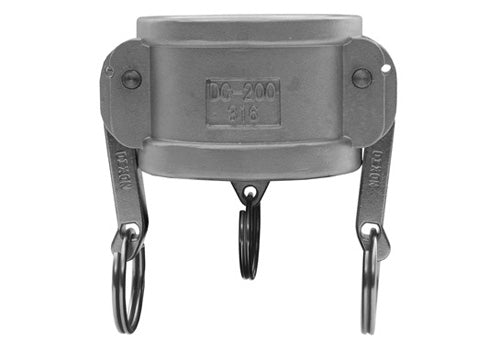 CAM-SS-DC-64 | ฝาครอบกันฝุ่น Cam &amp; Groove 4" (สแตนเลส) (093548)