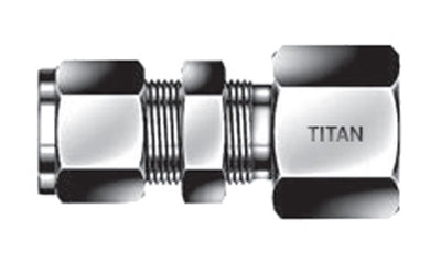 CBF-02-02N - ท่อ 1/8" x 1/8" ขั้วต่อ NPT ตัวเมียกั้น - 316 สแตนเลส (095708)