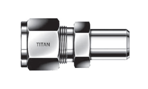 CW-05-04N - สายยาง 5/16" x 1/4" ขั้วต่อเชื่อมท่อตัวผู้N - 316 สแตนเลส (095771)