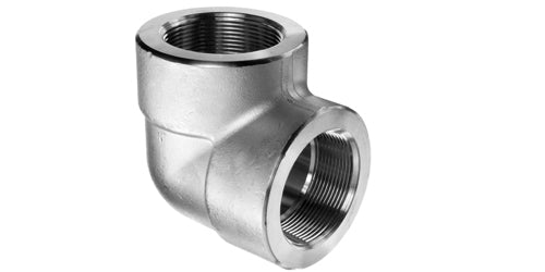 F90-J4-20 | 1 1/4" Forged Threaded Female Threaded 90 Elbow 3000# 304 Stainless SN: S4034E012 (098307)