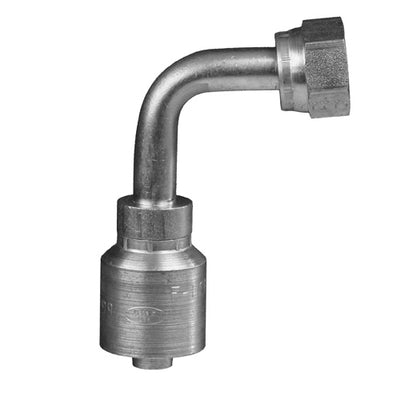 FBSPX90-04-04W - 1/4" Hose x 1/4" BSP Female Swivel 90Â° crimp fitting (083905)
