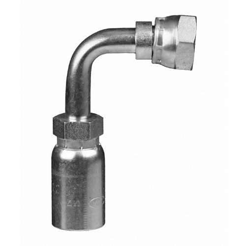 FDINLX90-10-26 - สายยาง 5/8" x M26x1.5 DIN Light เบาะนั่งอเนกประสงค์แบบหมุนได้ 90Â° ข้อต่อย้ำ (083095)