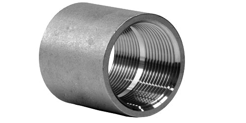 FFC-J6-40 | 2 1/2" Forged Threaded Full Coupling 3000# 316 Stainless SN: S4036CP024 (098364)