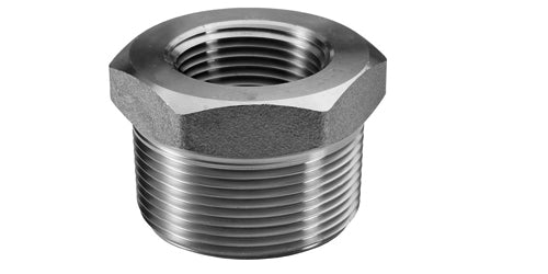 FHB-J6-24-08 | 1 1/2" x 1/2" Forged Threaded Hex Bushing 3000# 316 Stainless SN: S4036HB014004 (098439)