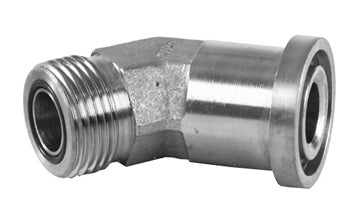 FS1703-16-16 - 45Â° Elbow, 1" ORFS x 1" Code 61 Flange hydraulic fittings (082093)