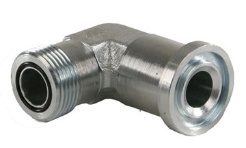FS1804-12-16 - 90Â° Elbow, 3/4" ORFS x 1" Code 62 Flange hydraulic fittings (082125)
