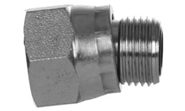 FS2406-08-06 - Tube Reducer, 1/2" ORFS Female Swivel x 3/8" ORFS Male  hydraulic fittings (081379)