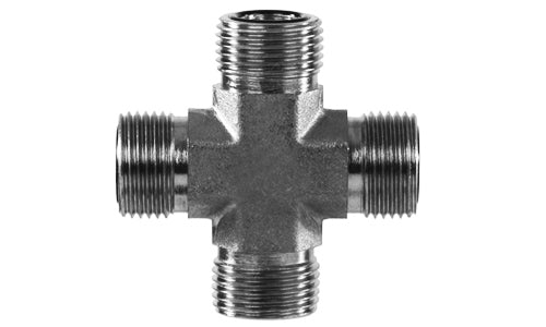 FS2650-06-06-06-06 - Union Cross, 3/8" ORFS x 3/8" ORFS x 3/8" ORFS x 3/8" ORFS  hydraulic fittings (081448)