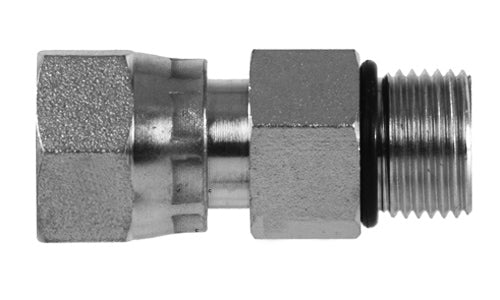 FS6412-16-16 - 1 "ORFS ตัวเมียหมุน x 1" ORB ตัวผู้ (# 16 เกลียวตรง) อุปกรณ์ไฮดรอลิก (081555)