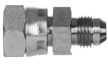 FS6504-04-04 - 1/4" ORFS Female Swivel x 1/4" JIC (7/16"-20 thread)  hydraulic fittings (081572)