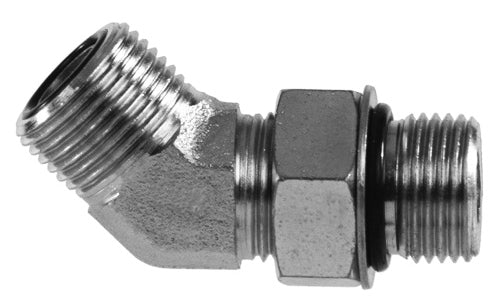 45 Elbow FS6802-20-20 1-1/4" ORFS x 1 1/4" ORB Male (#20 Straight Thread) hydraulic fittings