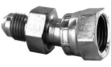 FS7504-06-06 - 3/8 "ORFS ตัวผู้ x 3/8" ข้อต่อไฮดรอลิกแบบหมุนตัวเมีย ORFS (081658)