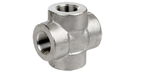 FX-J4-16 | 1" Forged Threaded Female Threaded Cross 3000# 304 Stainless SN:S4034X010 (098636)